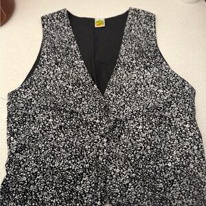 Dalia Black and White Patterned Blouse